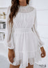 Minivestido bohemio de encaje blanco Valerie